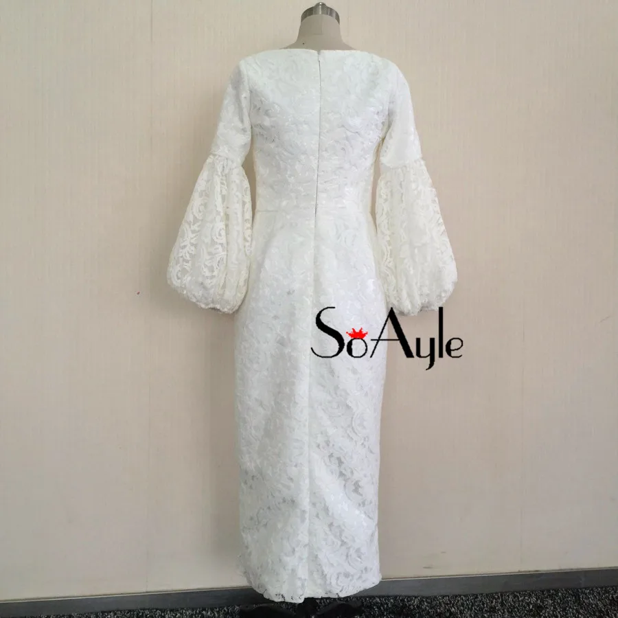 SoAyle Vestido de Madrin платья для матери невесты плюс размер с длинными рукавами мусульманский кружева свадебные платья для гостей вечерние платья