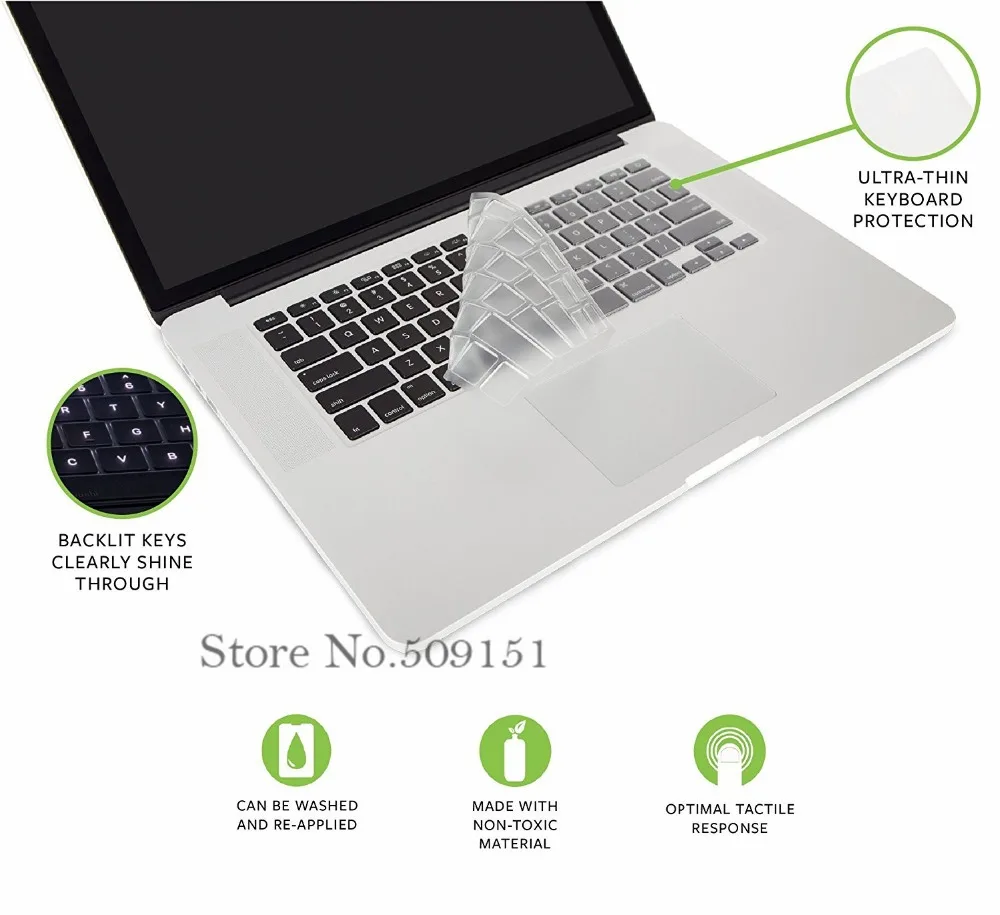 Американская пленка для клавиатуры из ТПУ кожи протектор для Apple macbook Air Pro с retina 11 12 13 15 17 Touch Bar 13,3 15,4 беспроводной волшебный ТПУ