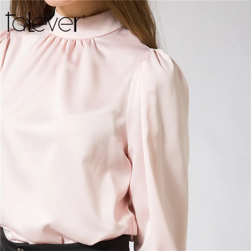 Talever модные топы женские лето-осень блузки 2017 дешевая одежда Китай фонарь рукав