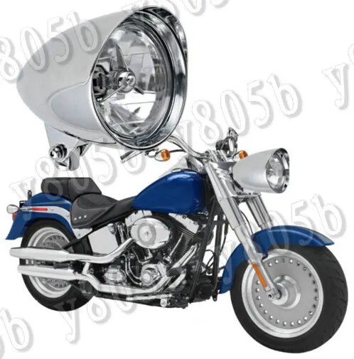Мотоциклетная хромированная цилиндрическая фара 5 75 дюйма для Yamaha VStar 400 650 1100 1300