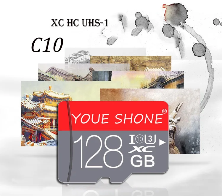 Карта Micro SD, 4 ГБ, 8 ГБ, 16 ГБ, 32 ГБ, Мини карта TF, высокоскоростная карта памяти Micro sd, адаптер 64 ГБ, 128 ГБ, класс 10, SDcard