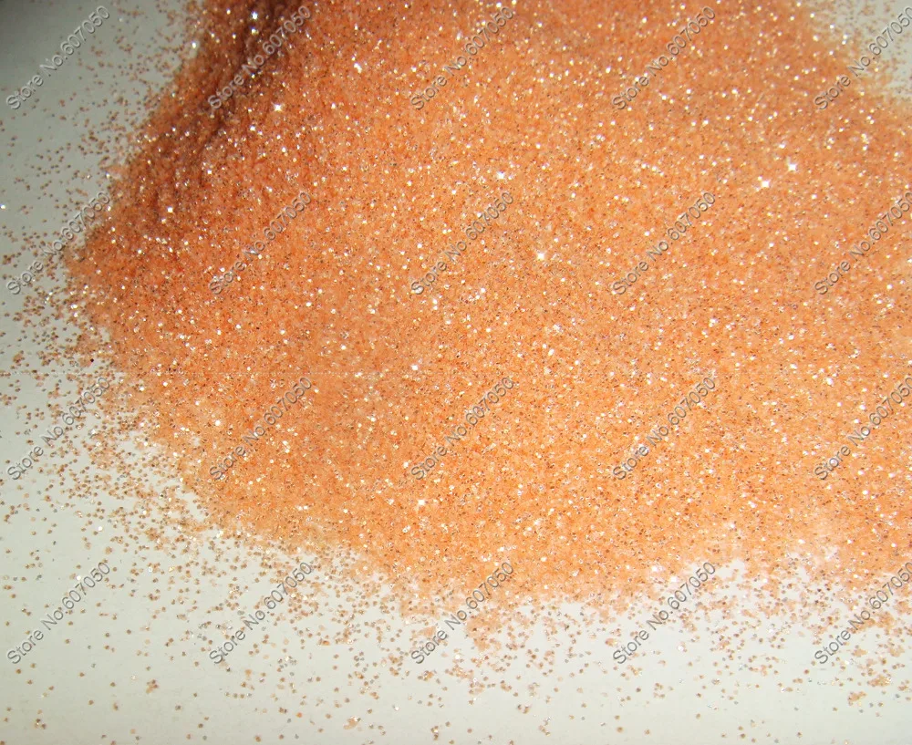 

1/128"(0.2MM)008Size Orange Color with Shining Silver Tints Nail Glitter Dust Powder for Nail Art Glitter Craft Decoration