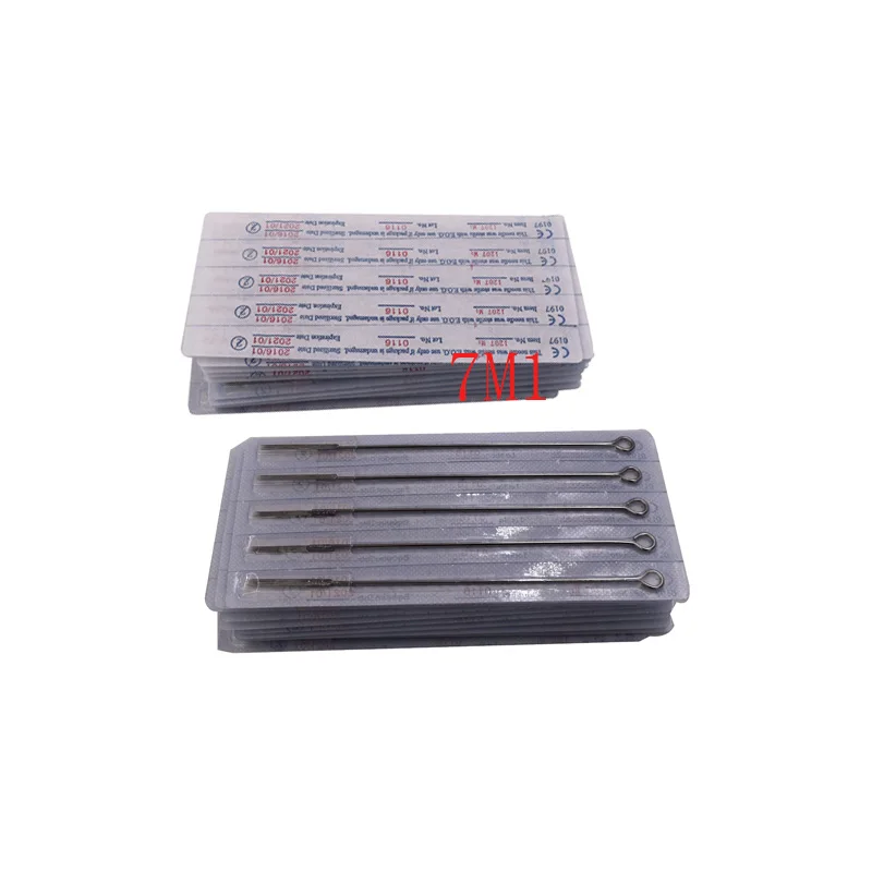 Иглы для тату машинки 7M1 круглые Одноразовые стерилизованные картриджи иглы