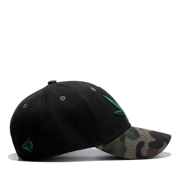 Бейсболка с вышивкой листьев бейсболка s для мужчин Gorras Hombre Militares армейская