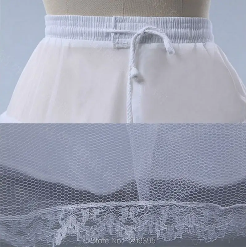 Free Shipping New White 3-Hoop 1 Layer Tulle A Line Petticoat Bridal Accessories Crinoline Underskirts | Свадьбы и торжества