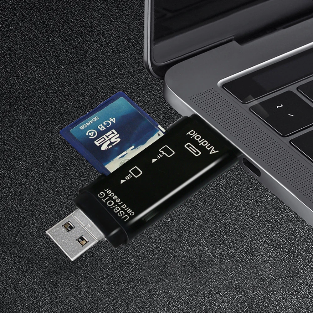 Kebidumei Универсальный 3 в 1 OTG кардридер Тип C и Micro USB высокоскоростной USB2.0 TF/SD для Android