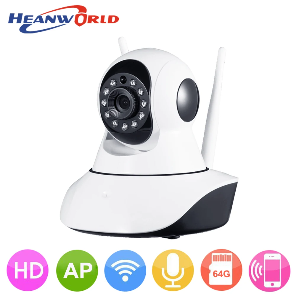 IP-камера Heanworld компактная с поддержкой Wi-Fi 720P МП | Безопасность и защита
