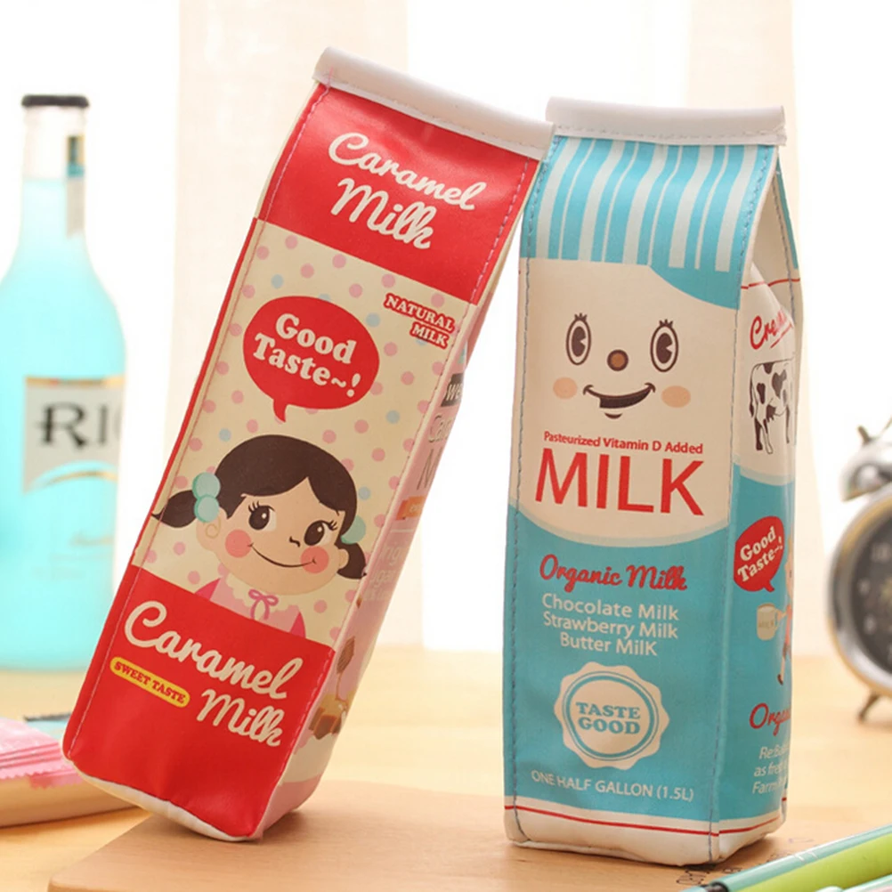 Новое поступление искусственная кожа косметичка имитация молока коробка для