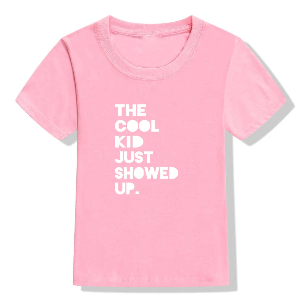 Camiseta con estampado de letras para ni&ntilde;os y ni&ntilde;as, ropa de verano, camisetas bonitas-4