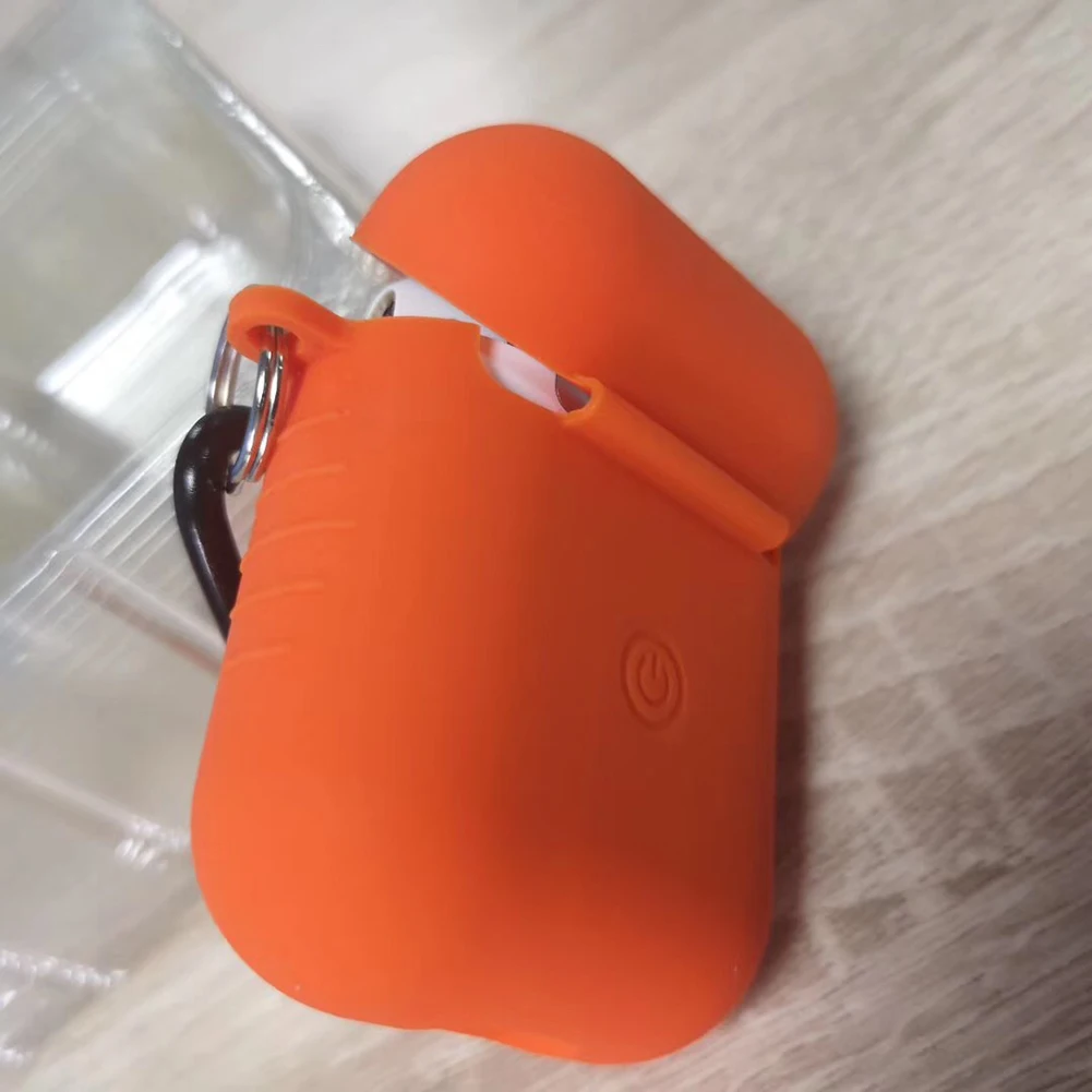 100 шт. наушники fundas для apple, беспроводные наушники airpods 2 Чехол air pods, силиконовый чехол, сумка для наушников, аксессуары