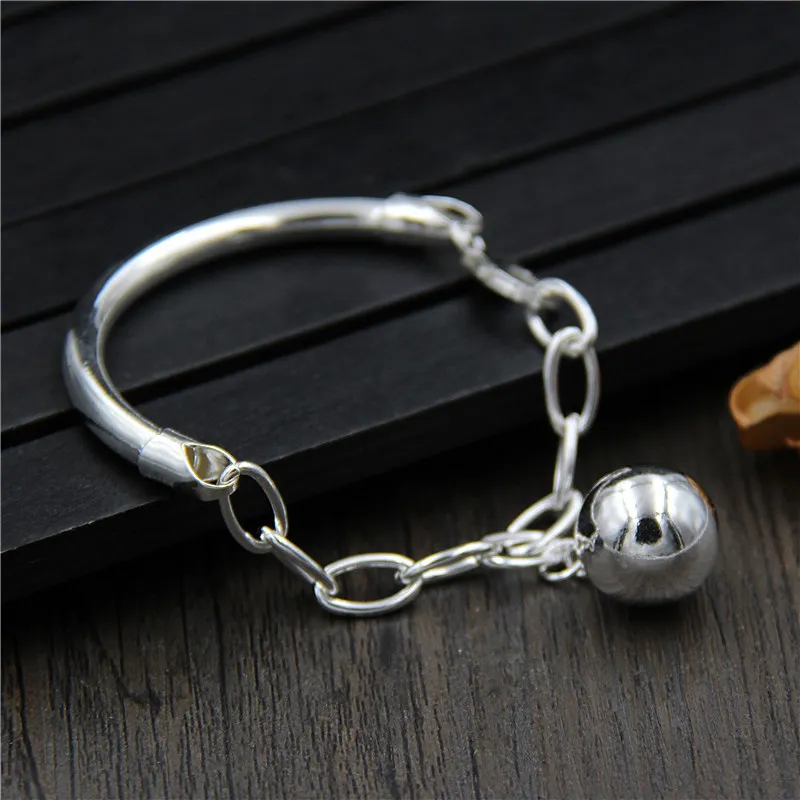 

Authentic Silver Wholesale S925 Sterling Silver With Pearl Bracelet women's Simple Korean Version Of The Bracelet Wrist