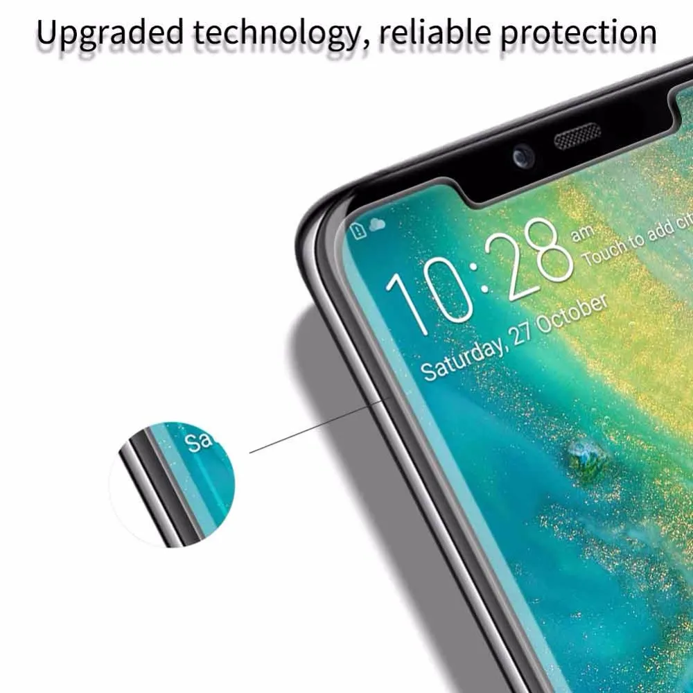 Закаленное стекло Nillkin для Huawei Mate 20 Pro 3D DS + Max Полное покрытие экрана протектор