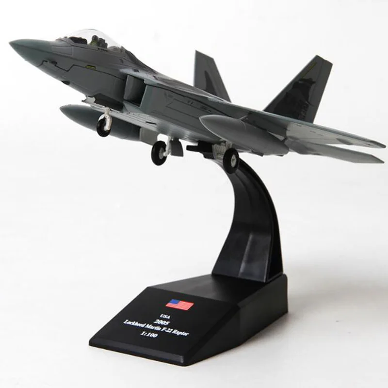 Модель самолета F22 1/100 весы американские военно морские силы модели самолетов