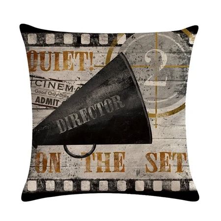 Cushion cover7 Винтажные наволочки с изображением фильма серия декор с принтом наволочка 45*45 см льняная Автомобильная диванная домашняя декоративная подушка - Цвет: Cushion cover7