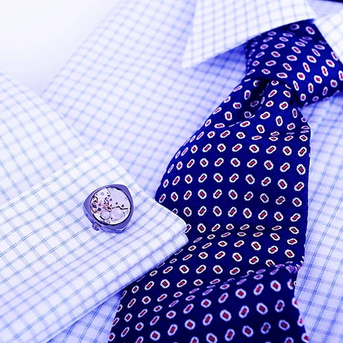 Классические мужские манжетные кнопки для рубашки KFLK с часовым механизмом, черного цвета, высокого качества, брендовые кнопки для манжет.