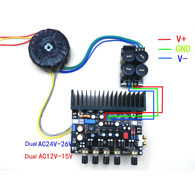 LM3886 2,1 канальный цифровой аудио усилитель IRS2092 усилитель высокой мощности плата 50 Вт* 2+ 100 Вт T0638