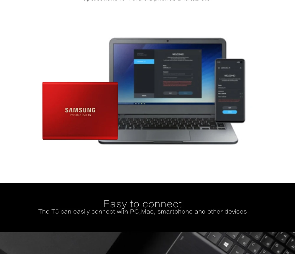 Samsung T5 Портативный SSD 250 ГБ 500 1 ТБ твердотельных дисков жесткий диск externo, размеры для возраста от 1 2," USB 3,1 жесткий диск ssd для ноутбука, настольного компьютера