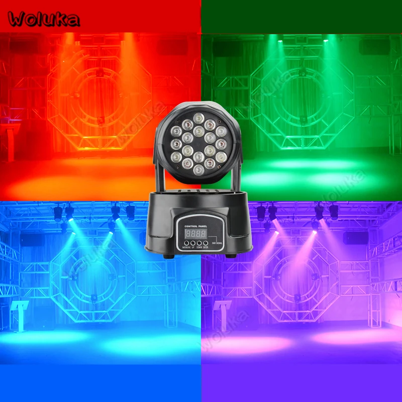 Stage PAR Light 18 Moving Head Staining Lights 7 Double Side Shaking Night Club KTV Flash Beam Bar Lanterns CD50 W01 | Лампы и