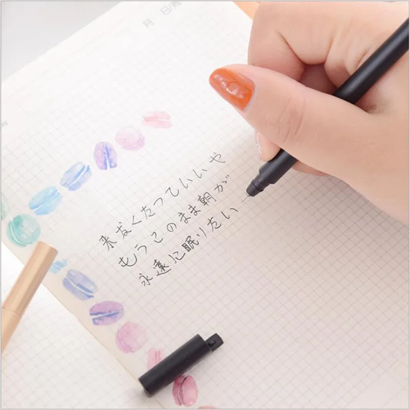 0,5 мм черные чернила имитация металлическая гелевая ручка Kawaii ручка ребенка Подарки для школы и офиса поставки 1 шт