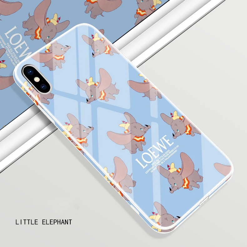 Для iPhone XS Max XS 10S XR X 8 7 6 6S Plus чехол HD Фруктовый Цветочный цветной боковой Чехол из закаленного стекла для Apple X S R 8 7+ бампер
