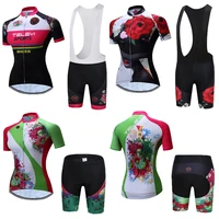 summer pro cycling jersey set 2022 woman bike clothes kit bib shorts sleeve bicycle clothing sport suit mtb maillot cyclist wear