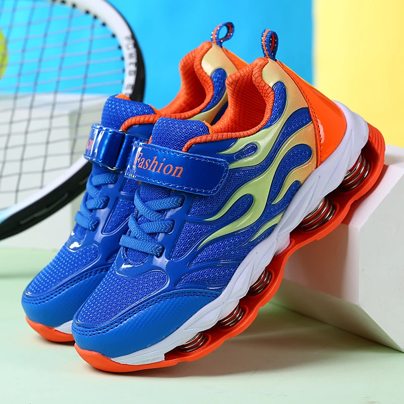 Осенние детские эластичные кроссовки удобные дышащие спортивные повседневная