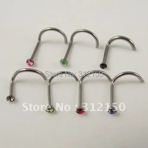 10 шт. Бесплатная доставка кольца для носа ювелирные изделия пирсинга тела модные