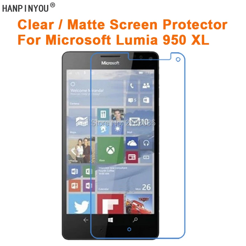 Для Microsoft Lumia 950 XL 950xl 5 7 "прозрачная глянцевая/Антибликовая матовая защитная
