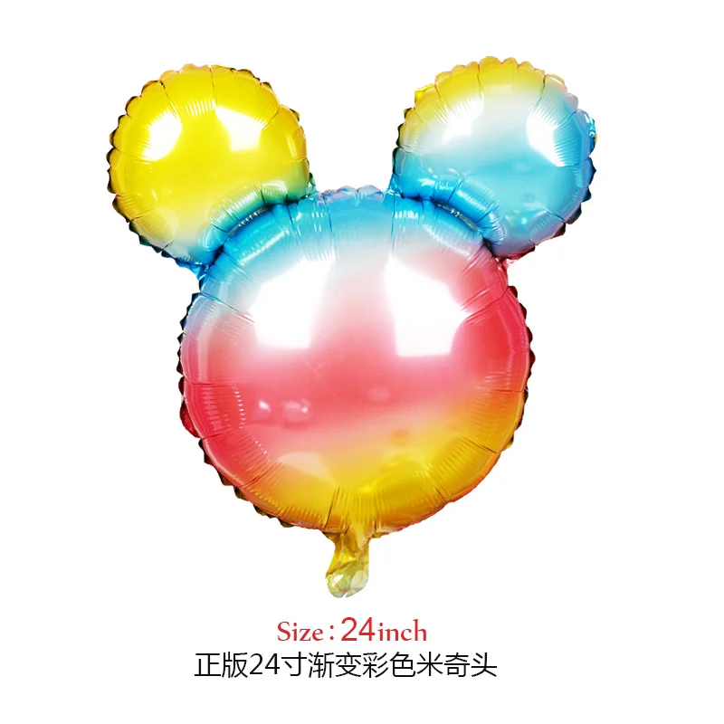 1PC miki 112 см гигантский Микки Минни Маус фольгированный шар мультфильм день рождения украшения для детей Детские вечерние игрушки - Цвет: 1PC miki