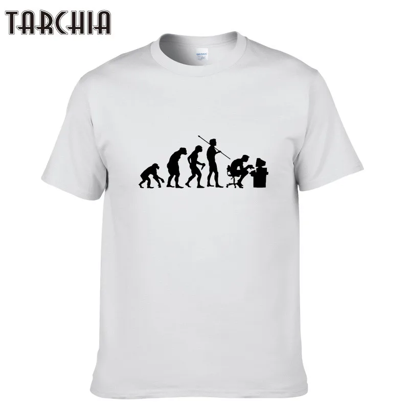 TARCHIA модная летняя футболка для мужчин удобная хлопковая Футболка с круглым