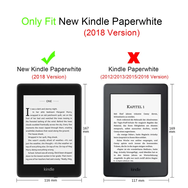 Магнитный умный чехол для Amazon New Kindle Paperwhite 2018 10 поколения 4 чехол|Чехлы планшетов и