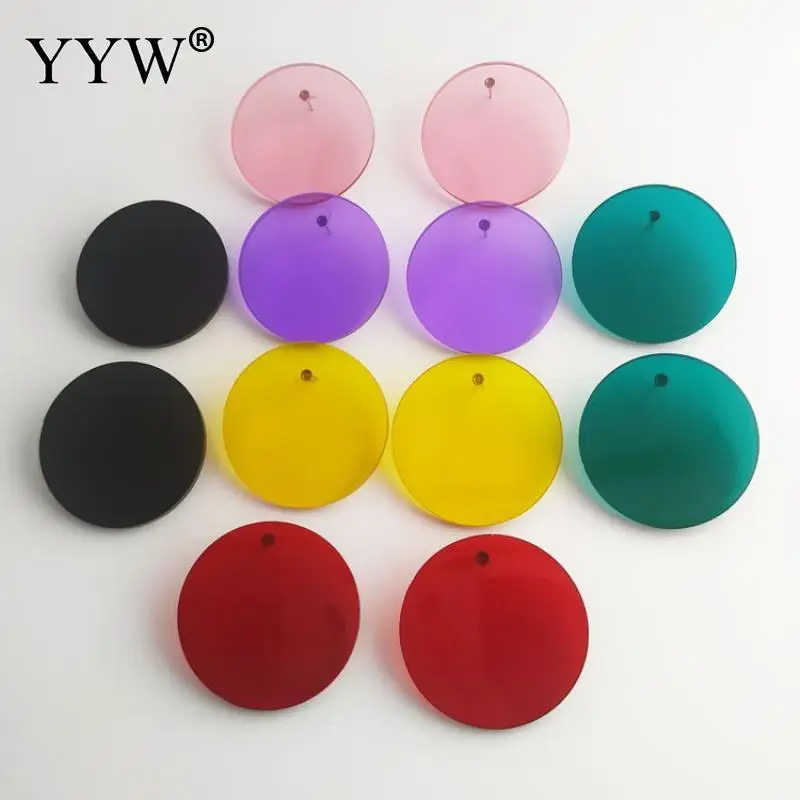 

5 пар однотонных цветов женские серьги Висячие гладкие круглые простые дизайнерские Разноцветные Милые ювелирные изделия для ушей mujer