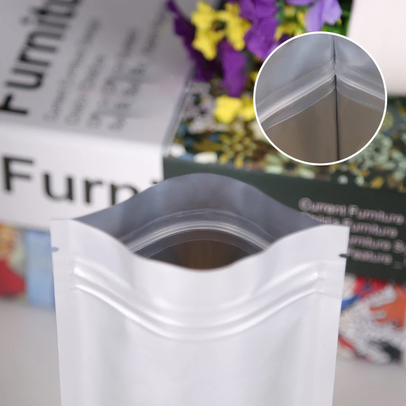 1 шт. алюминиевый Вакуумный пакет толстый замок на молнии для продуктов со