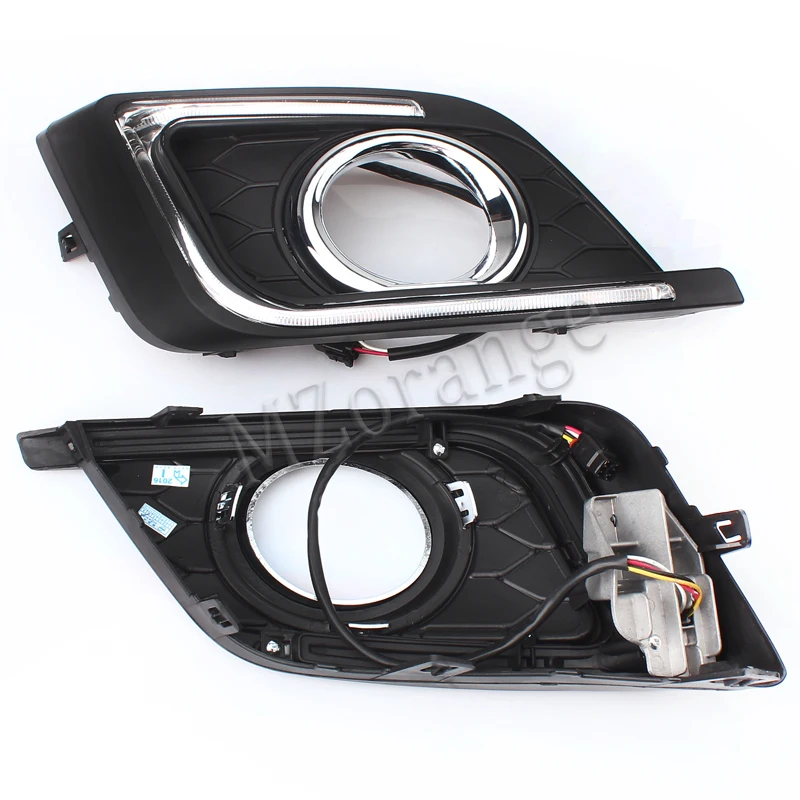 MZORANGE 2 типа для Nissan Sentra Sylphy светодиодный DRL дневные ходовые огни Дневные Противотуманные фары Крышка автостайлинг для автомобильных фар