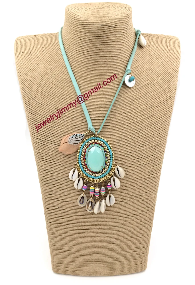 2015New personalized handmade jewelry supplier pendant beaded chain boho long Necklaces for women | Украшения и аксессуары
