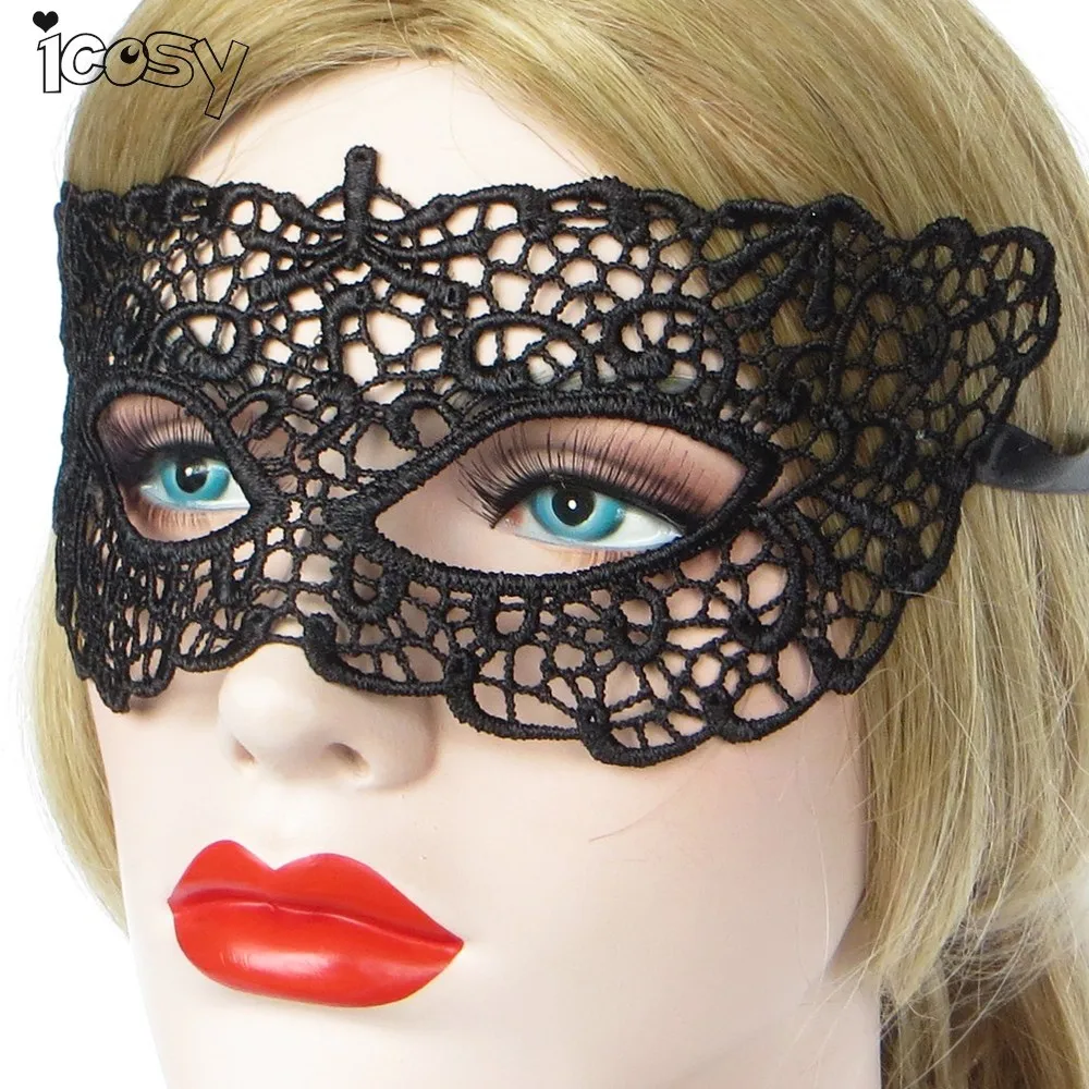 1 шт. Черный Кружева Eye Mask Halloween Masquerade Венецианские Маски Необычные Платья Костюм