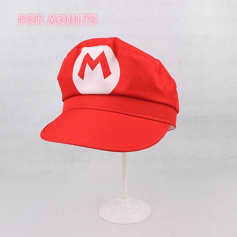 Mario for adults Горячая NS игра Супер Марио Одиссея Косплей шляпа для взрослых детей аниме ролевая Кепка Красный Супер Марио Луиджи - Цвет: Mario for adults