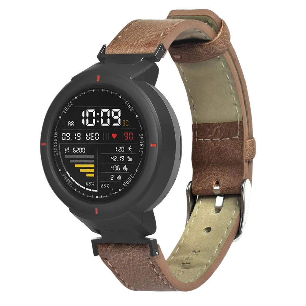 Ремешок из натуральной кожи для часов Amazfit Verge 3 ремешок в стиле ретро браслет Xiaomi