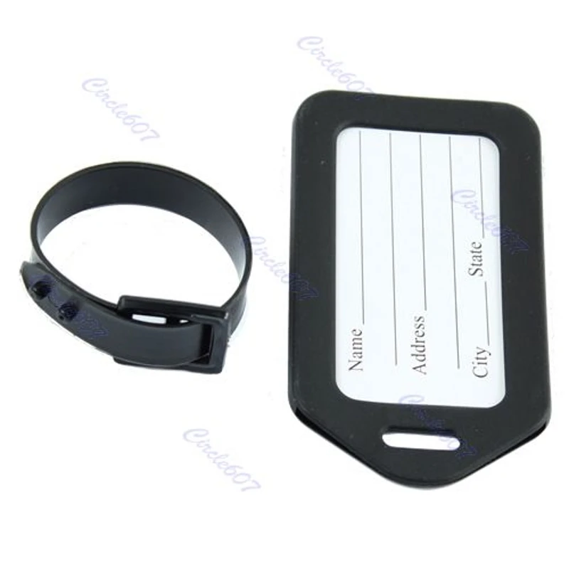 

1pc Plastic Travel Luggage Suitcase Baggage Travel Bag Address Bright Colors Lable Tags