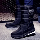 Мужские ботинки, легкая зимняя обувь для мужчин, зимние ботинки, водонепроницаемая зимняя обувь, слипоны, унисекс, зимняя обувь до щиколотки, зимняя обувь, ботинки