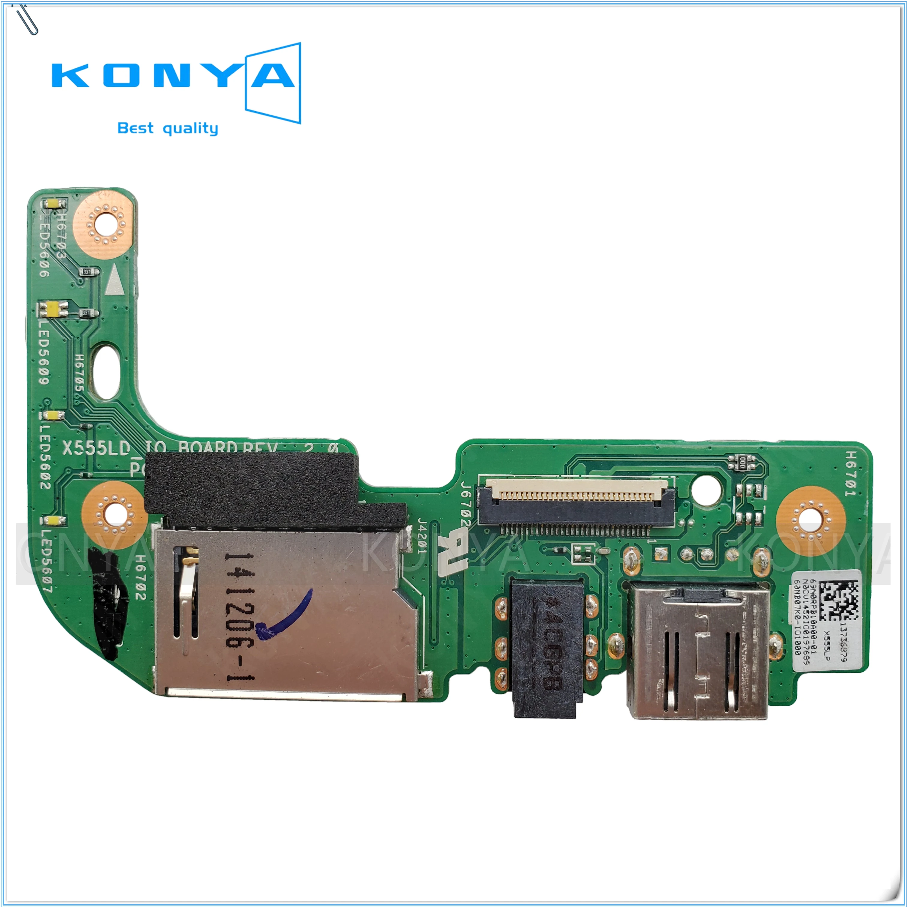 Новый оригинальный для Asus X555 X555L X555LD X555LP X555LD_IO USB Aaudio карта плата считывателя REV: 2 0