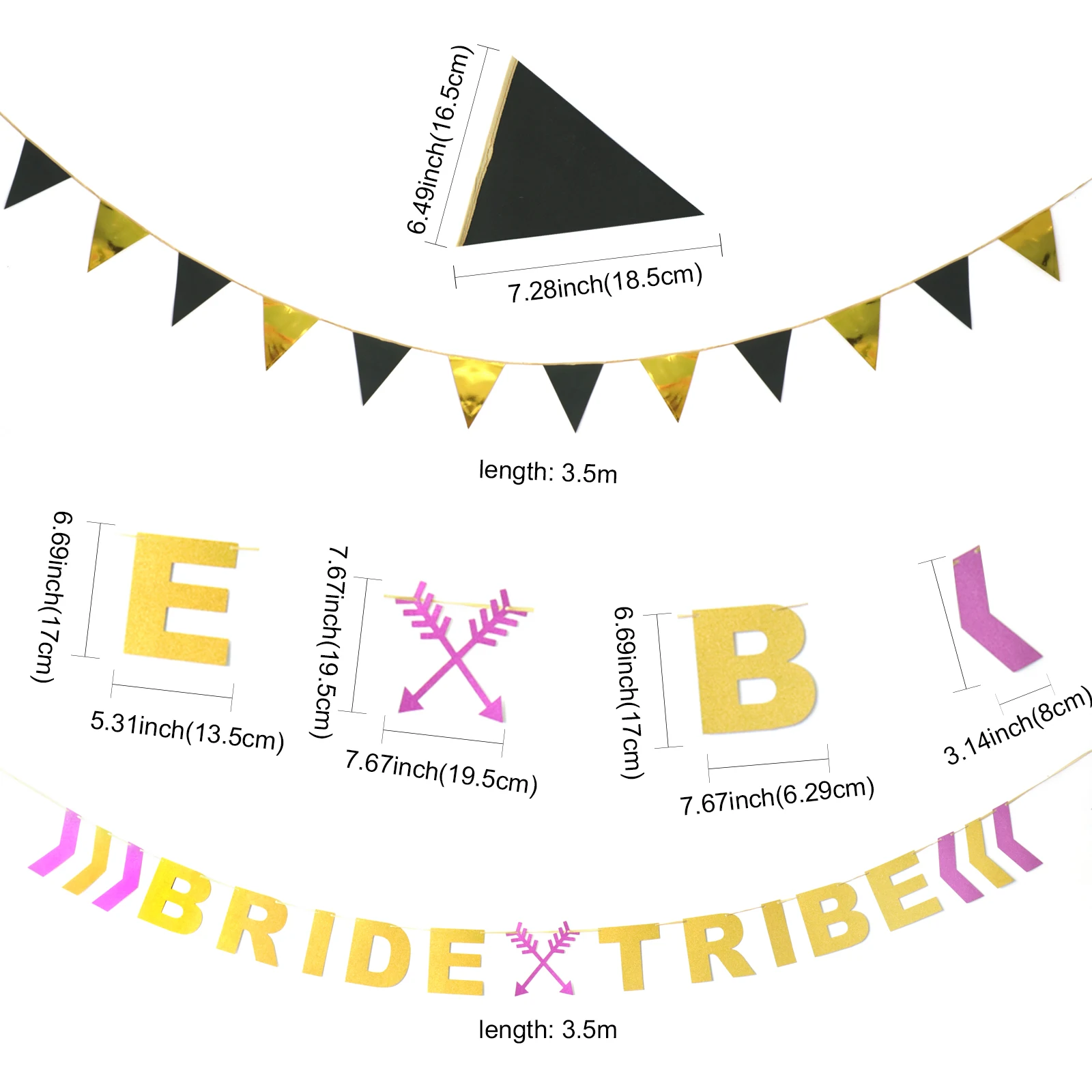 3M украшение букв флаг надпись Невеста Tribe Вымпел Серебряная блестящая гирлянда