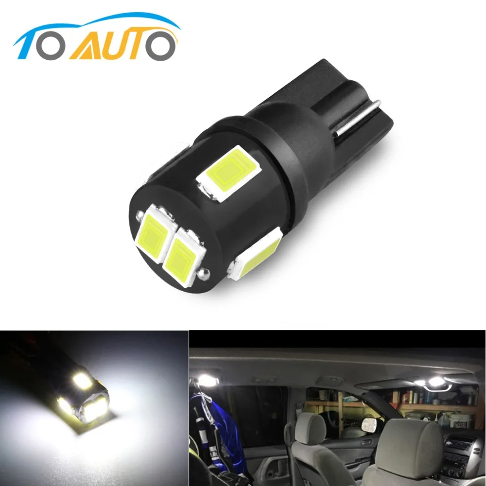 1 шт. T10 W5W 194 168 светодиодный купольный светильник 12V 300LM белый автомобильный s