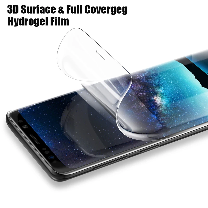 3D полное покрытие мягкая Гидрогелевая пленка для Samsung Galaxy S10 S9 S8 A8 Plus S7 Edge Защита