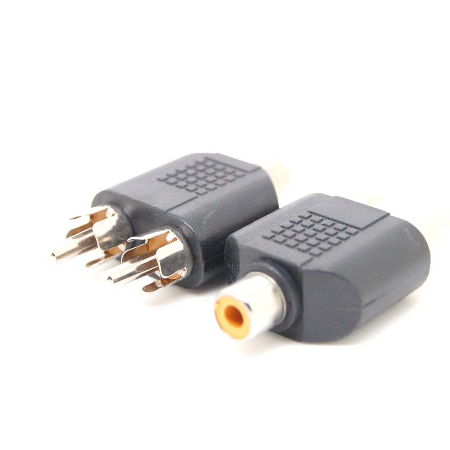 10 шт. цифровой RCA Phono 2 штекера к 1 Femal M/F аудио Y разветвитель переходник|Кабели для