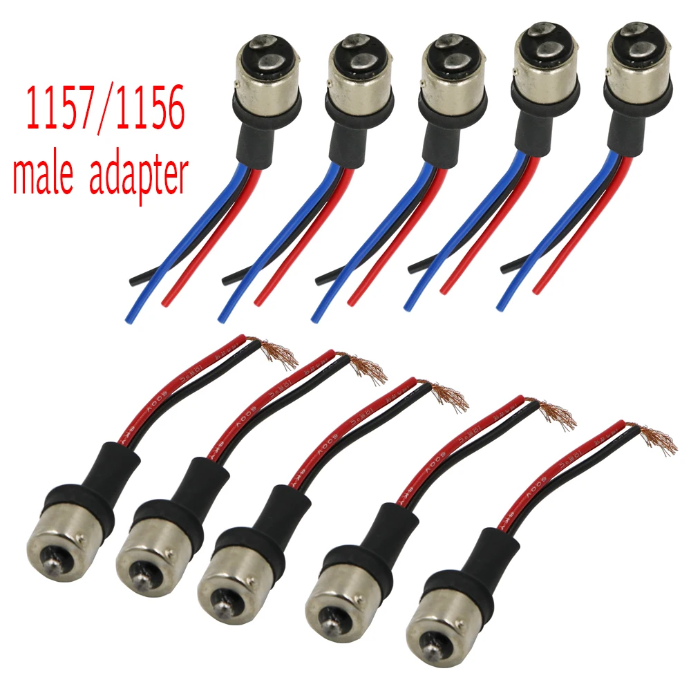 YSY 10 шт. Подробная информация о BAY15S 1156 BAY15D 1157 штекер адаптера жгут проводов для