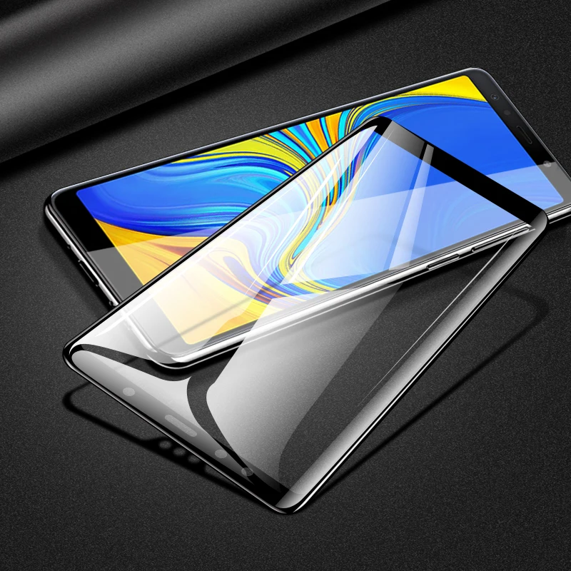 CHYI полное клеевое стекло для Samsung galaxy A7 2018 A6S защита экрана не блокирует экран