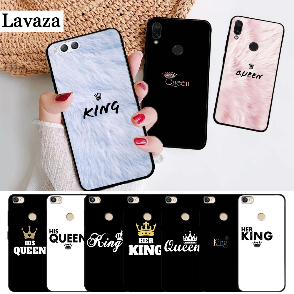 Новинка силиконовый чехол Lavaza Queen & King для Xiaomi Redmi 4A 4X 5 5A 6 6A 7 7A 8 8A K20 Pro Plus S2 Go|Бамперы|