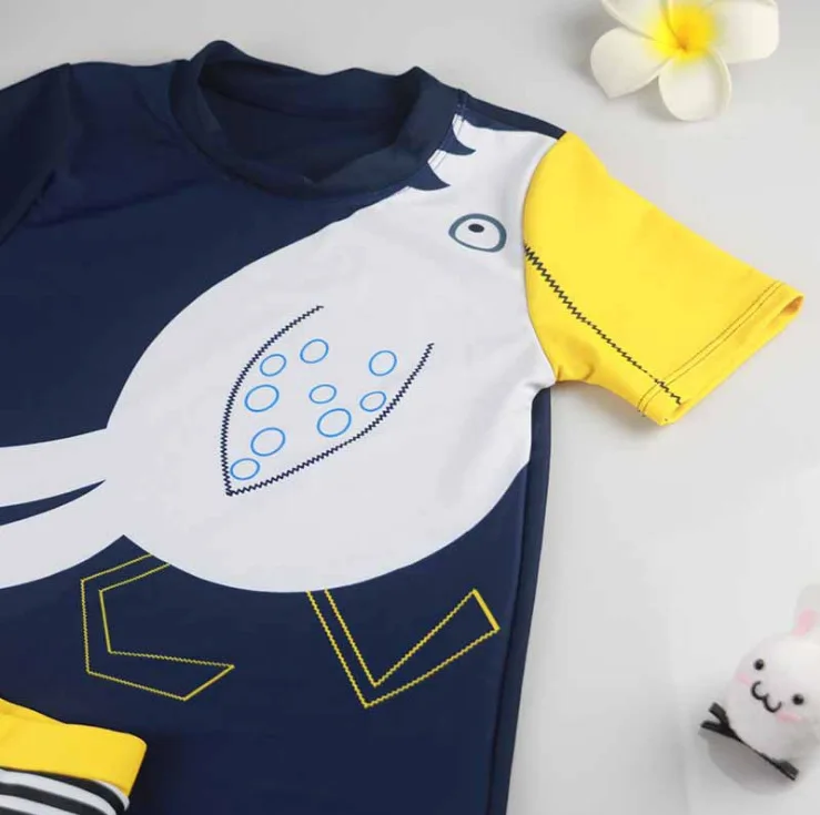 Детский купальник из двух частей детские пляжные шорты с рисунком животных для