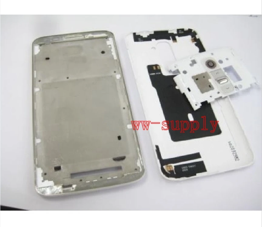 Для LG Optimus G2 D802 D805 Корпус Передняя рамка Шасси + для камеры стеклянный объектив